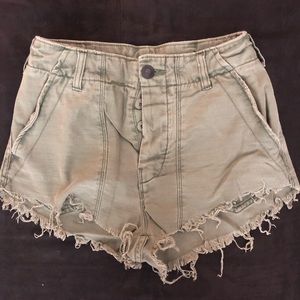 Free People green shorts